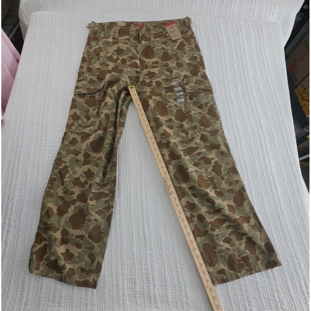 Levi's‎ XX Cargo Baggy Camo Pants Men's 36x32 100% Cotton NEW Utility NWT 6 Pkts - Picture 13 of 16